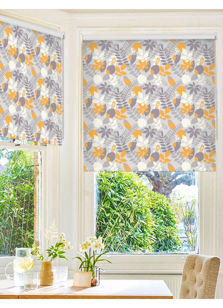 Fallen Leaves Floral Roller Blind