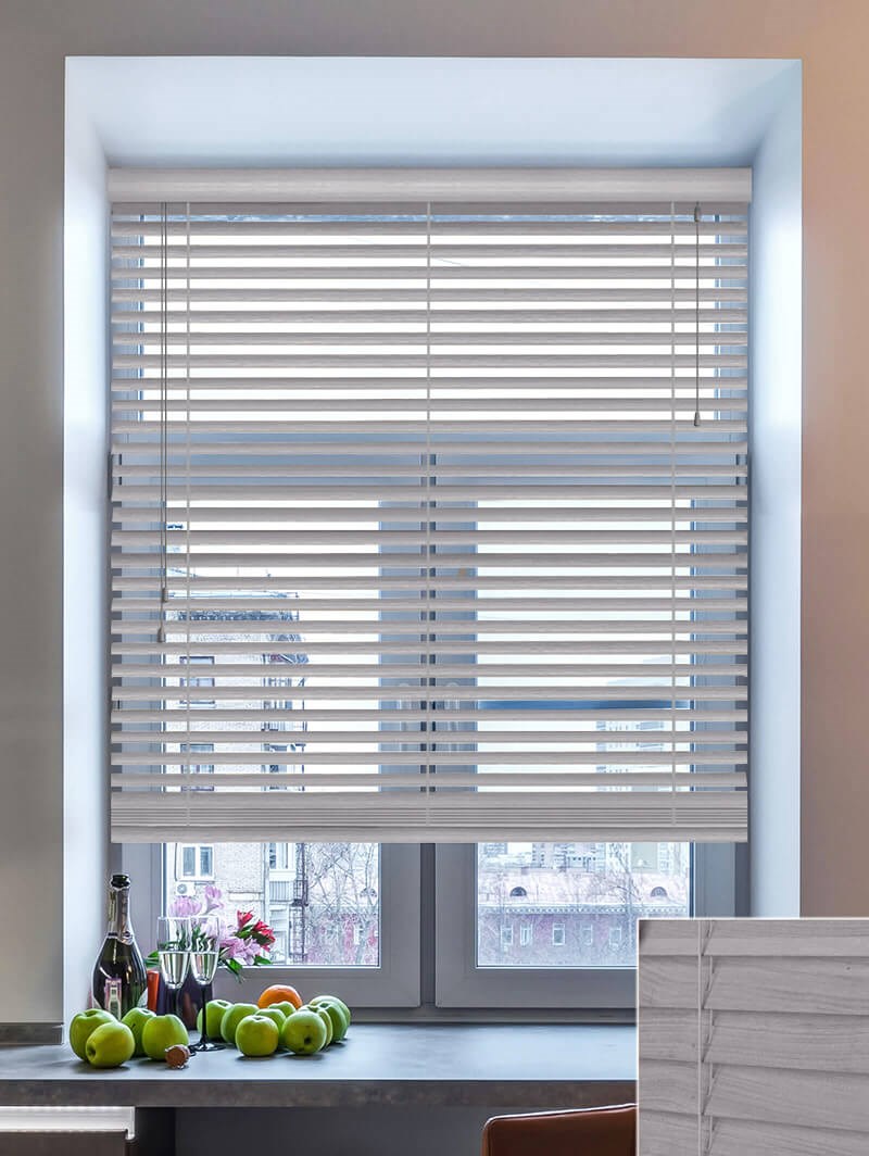 Mastiff Grey Wood Grain Faux Wood Venetian Blind