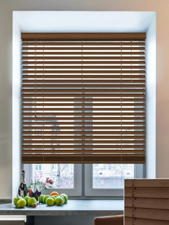 Cool Walnut Real Wood Venetian Blind