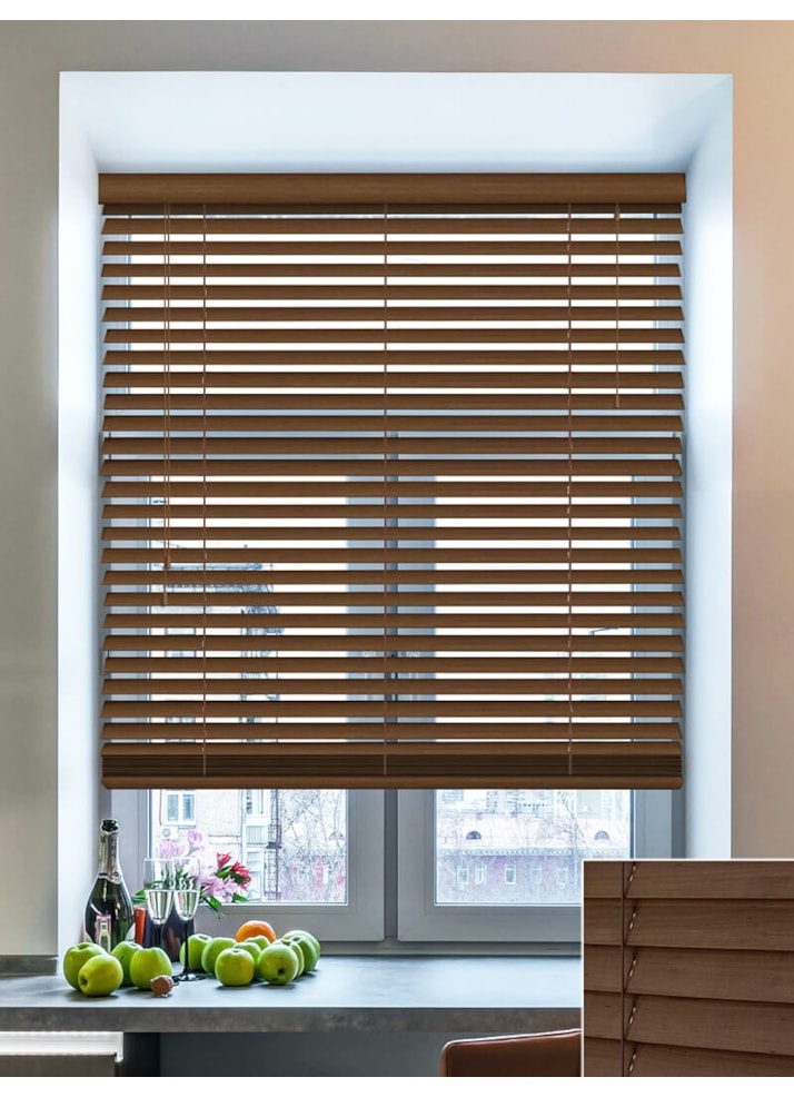 Cool Walnut Real Wood Venetian Blind