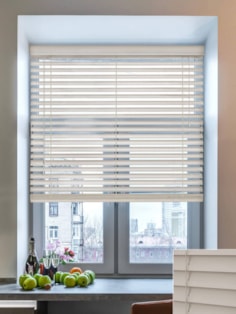 Pigeon Grey Real Wood Venetian Blind