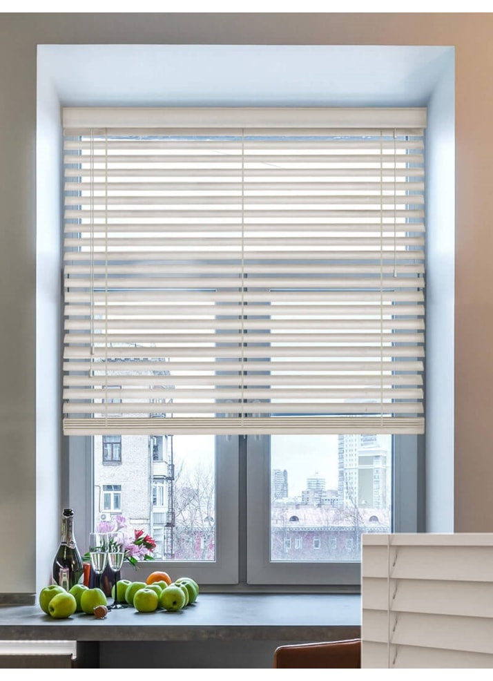 Pigeon Grey Real Wood Venetian Blind