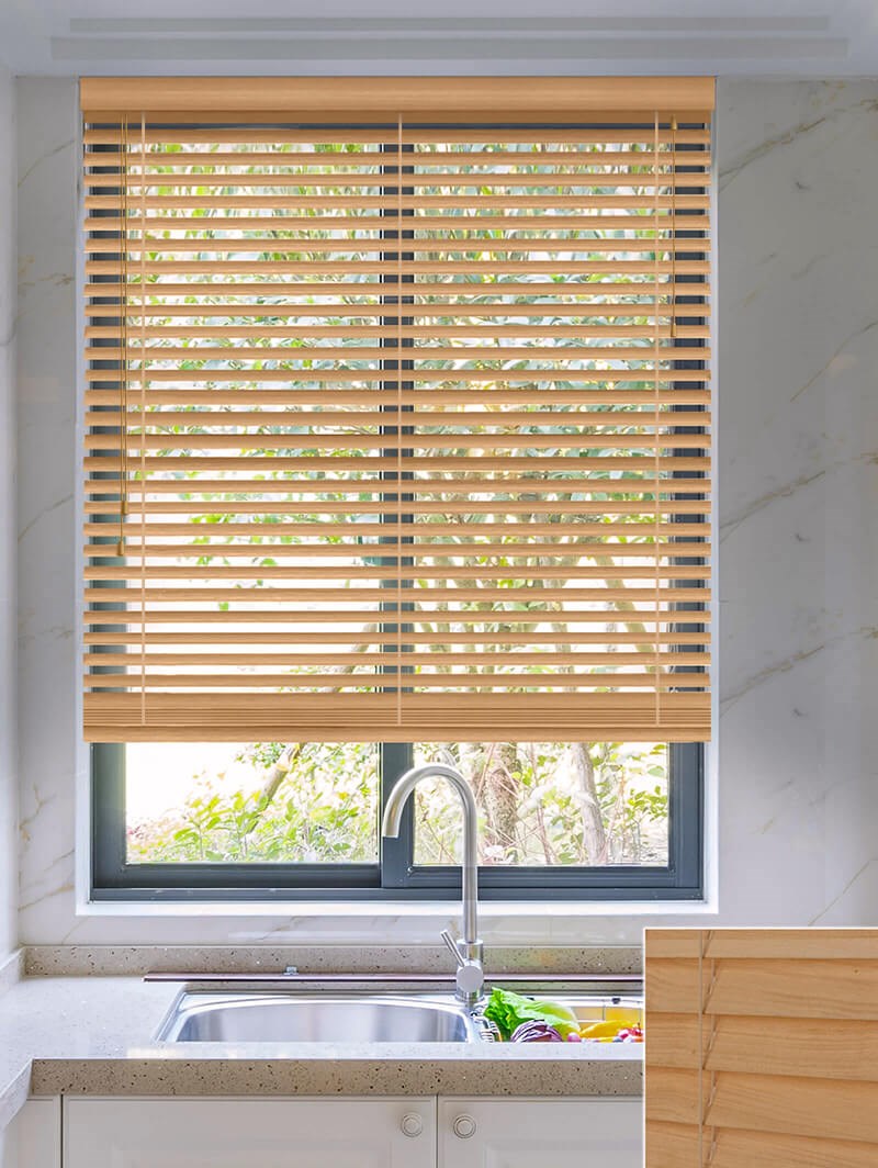 Timeless Oak Real Wood Venetian Blind