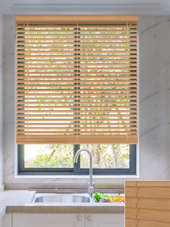 Timeless Oak Real Wood Venetian Blind