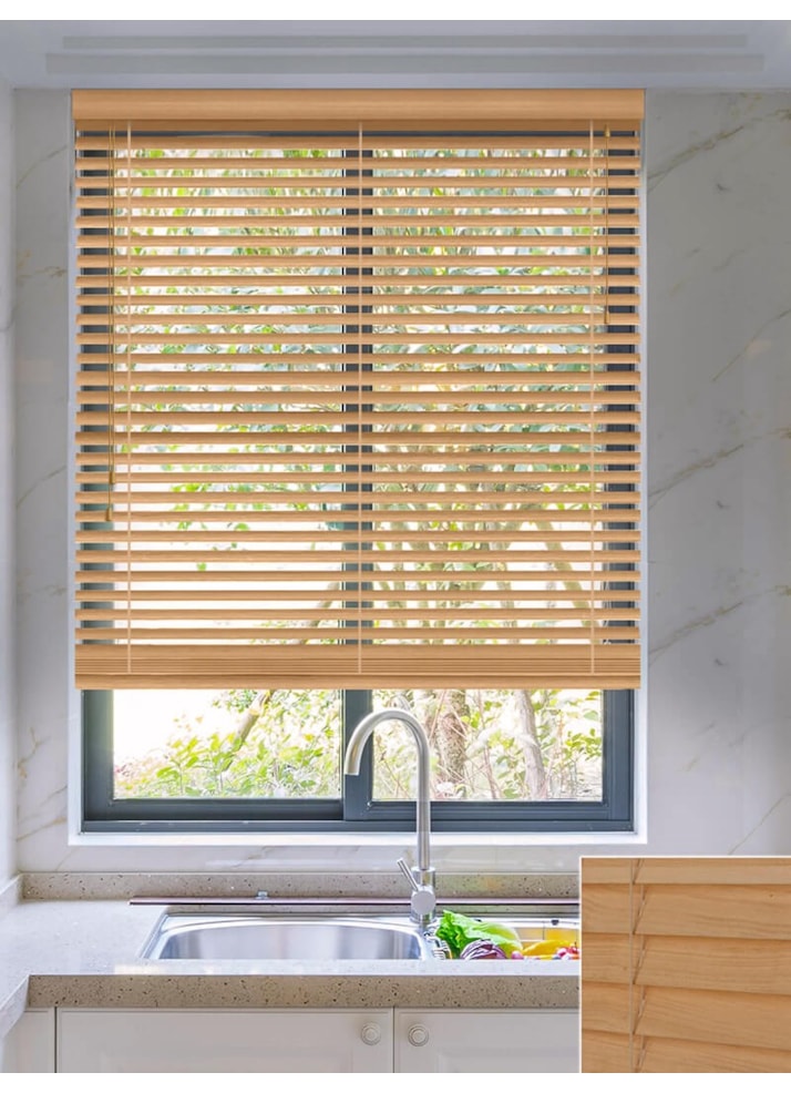 Timeless Oak Real Wood Venetian Blind