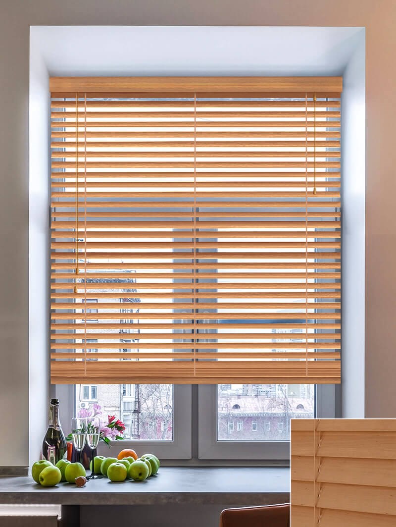 Toasted Oak Real Wood Venetian Blind