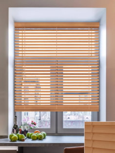 Toasted Oak Real Wood Venetian Blind