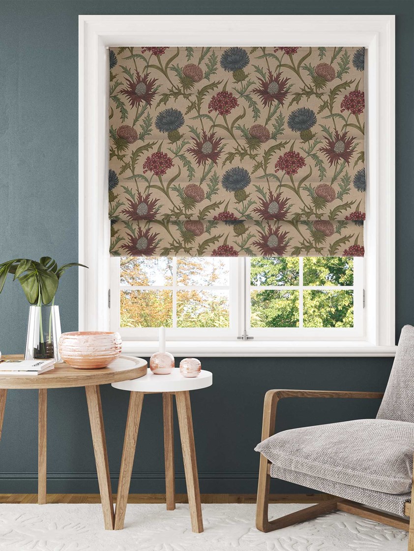 Acanthium Foxglove Roman Blind