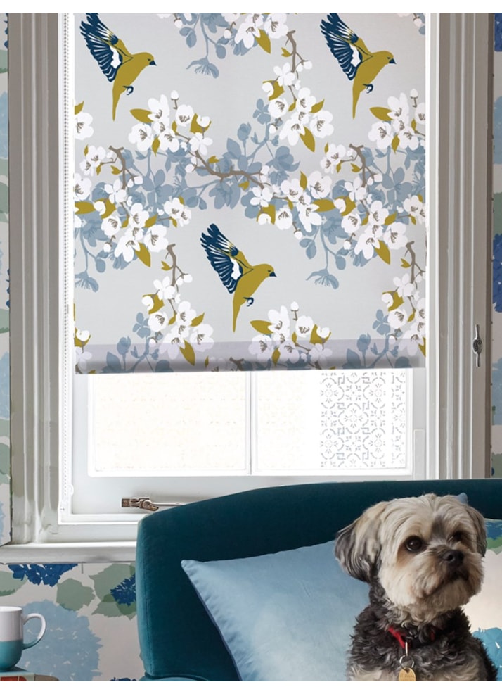 Greenfinch Roller Blind by Lorna Syson