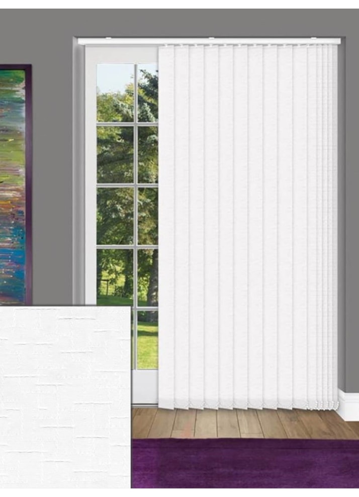 Gridlock White 89mm Daylight Vertical Blind