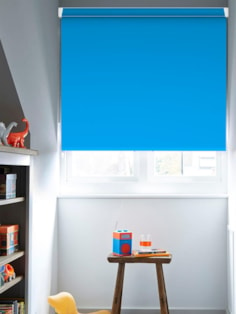 Bright Blue Blackout Grip Fit Roller Blind