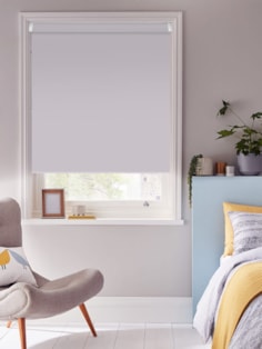 Chic Grey Blackout Grip Fit Roller Blind