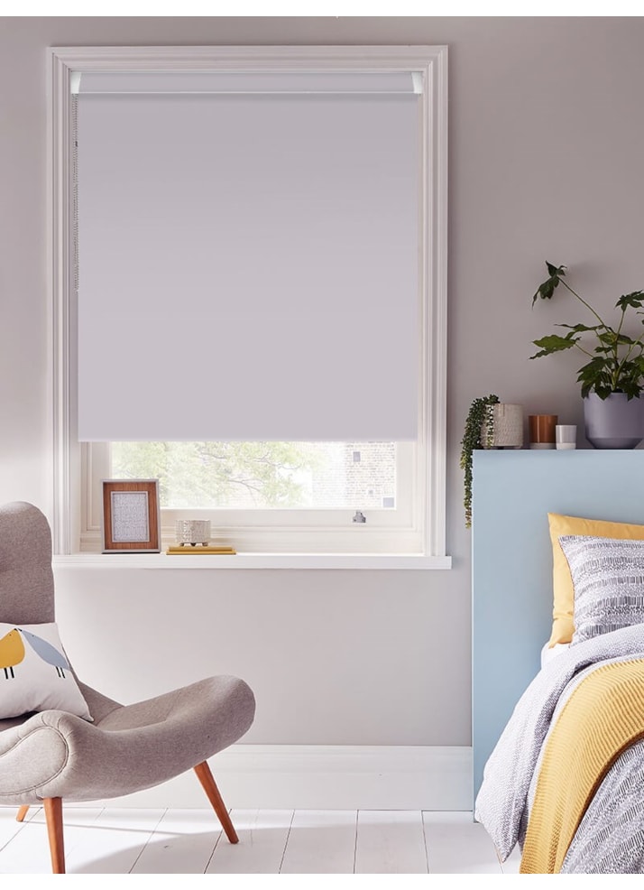 Chic Grey Blackout Grip Fit Roller Blind