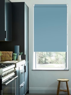 Cornfield Blue Blackout Grip Fit Roller Blind