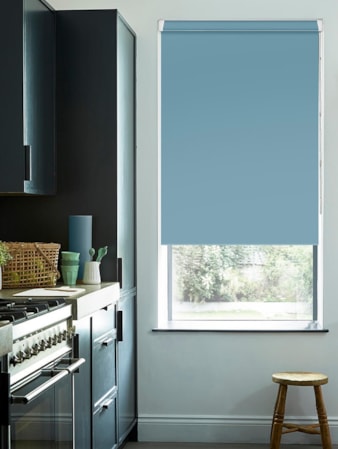 Cornfield Blue Blackout Grip Fit Roller Blind