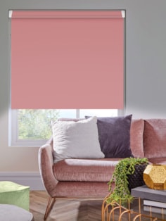 Dusky Pink Blackout Grip Fit Roller Blind