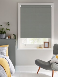 Elegant Grey Premium Blackout Grip Fit Roller Blind