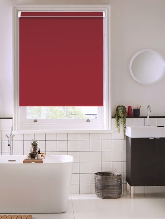 Garnet Red Blackout Grip Fit Roller Blind