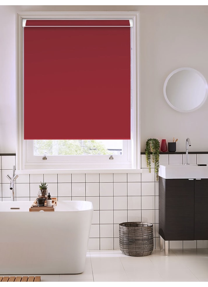 Garnet Red Blackout Grip Fit Roller Blind