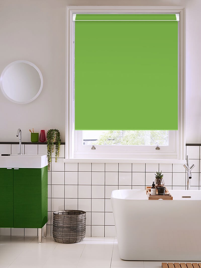 Grasshopper Green Blackout Grip Fit Roller Blind