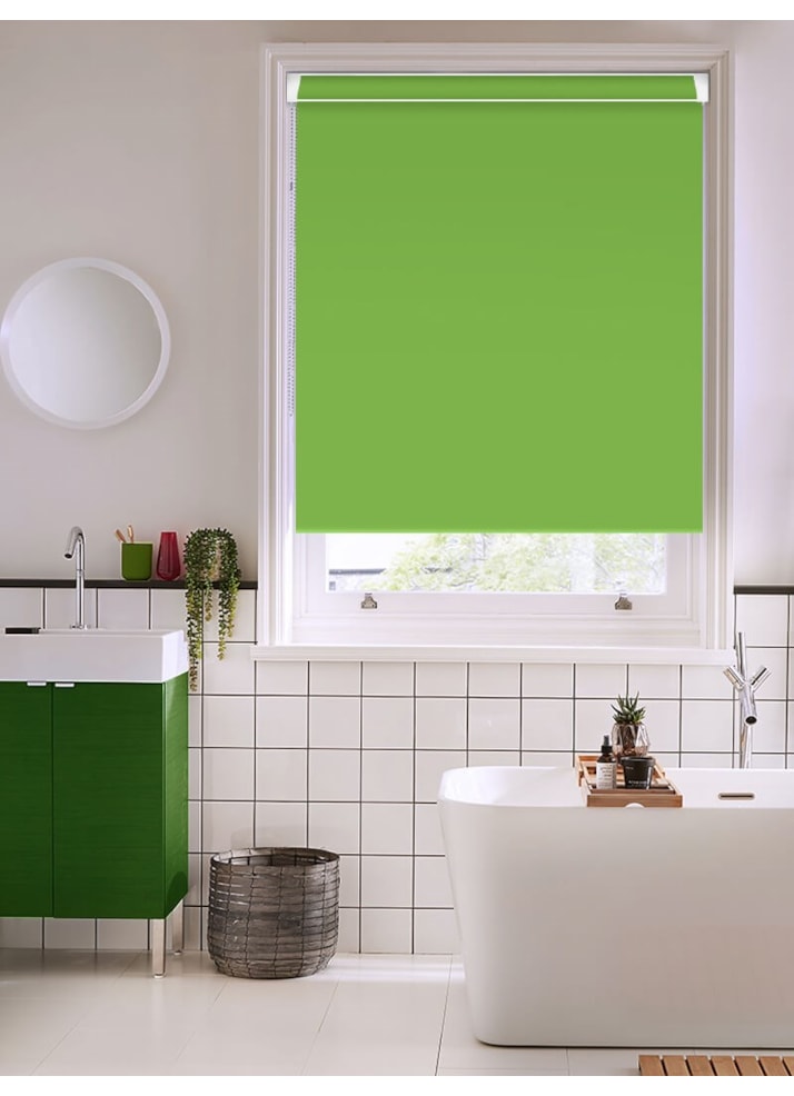 Grasshopper Green Blackout Grip Fit Roller Blind