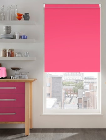 Guava Pink Blackout Grip Fit Roller Blind