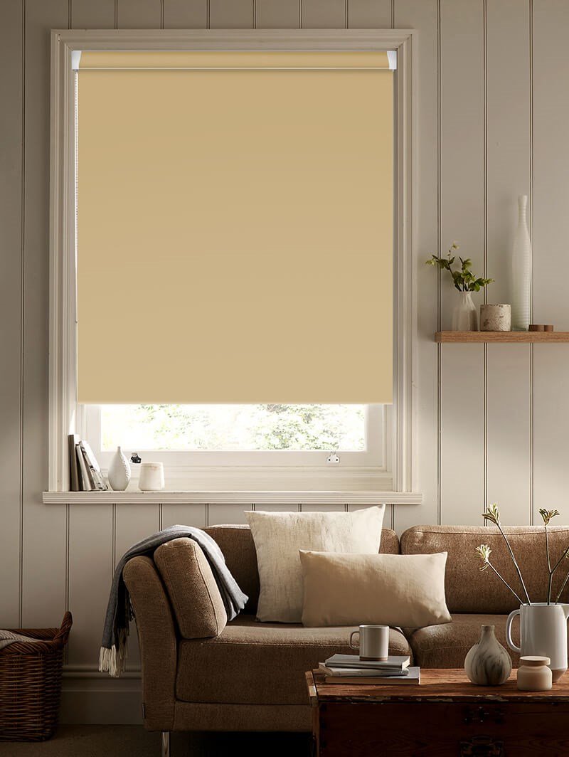 Jute Brown Blackout Grip Fit Roller Blind