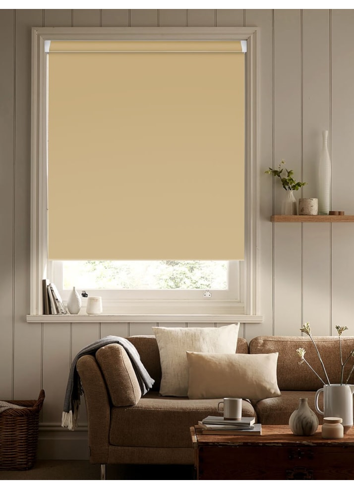 Jute Brown Blackout Grip Fit Roller Blind