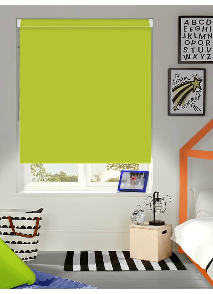 Lime Green Blackout Grip Fit Roller Blind