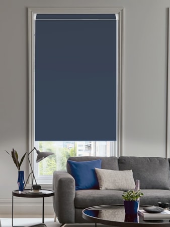 Midnight Navy Blackout Grip Fit Roller Blind