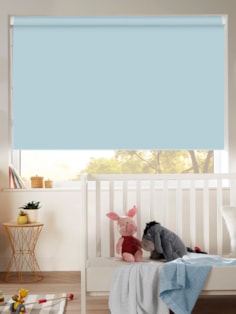 Pale Blue Premium Blackout Grip Fit Roller Blind