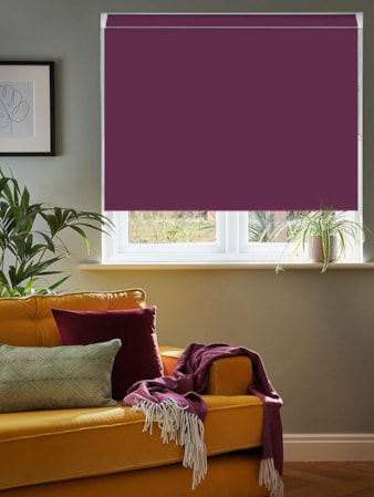 Wallflower Purple Blackout Grip Fit Roller Blind