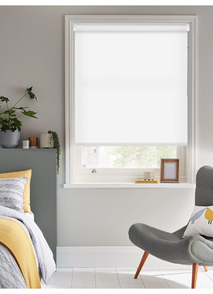 Jasmine White Daylight Grip Fit Roller Blind