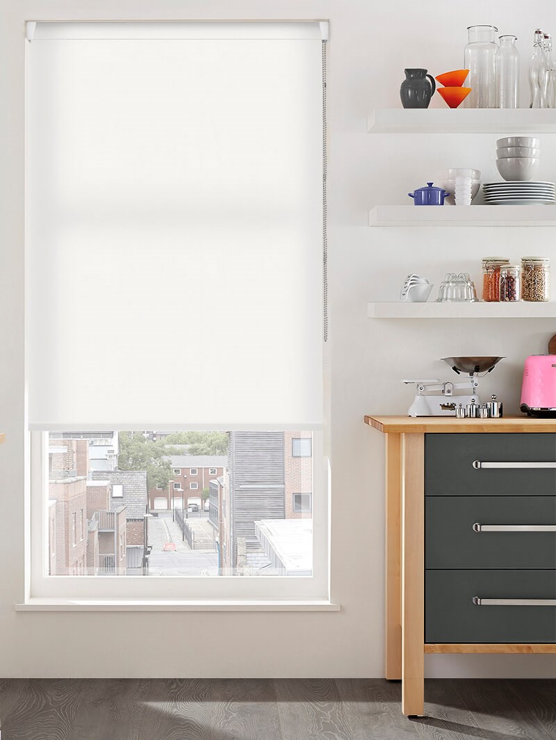 Snowflake White Premium Daylight Grip Fit Roller Blind