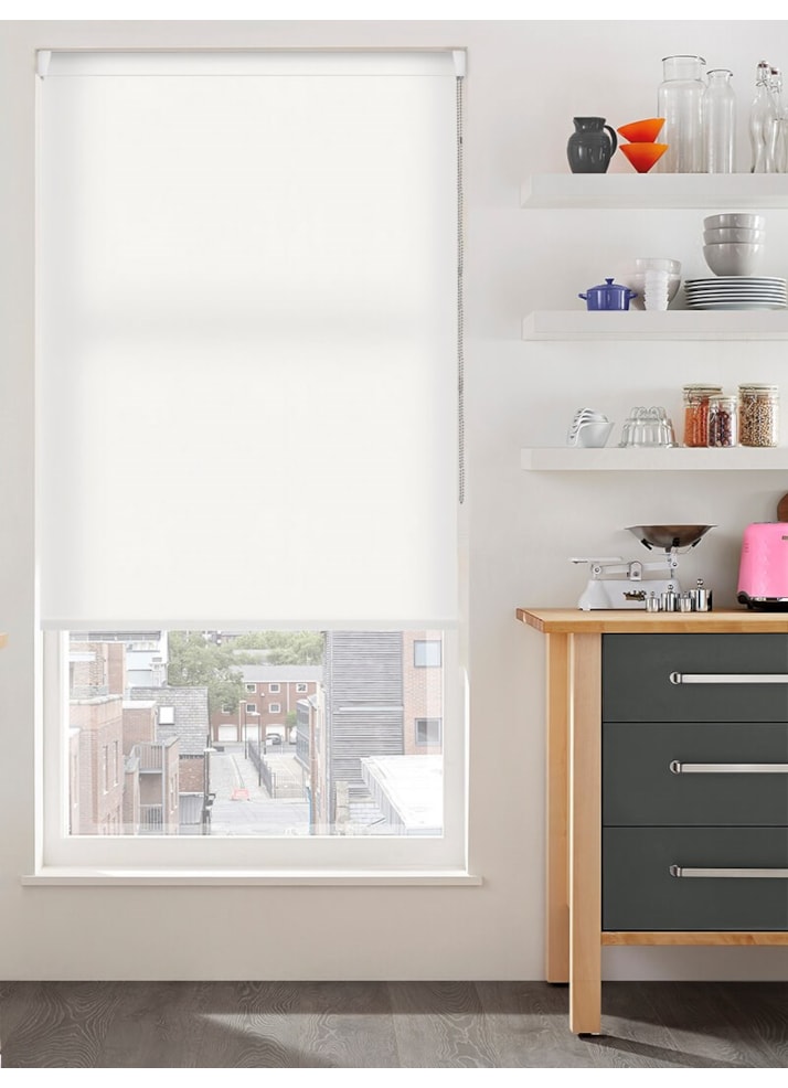 Snowflake White Premium Daylight Grip Fit Roller Blind