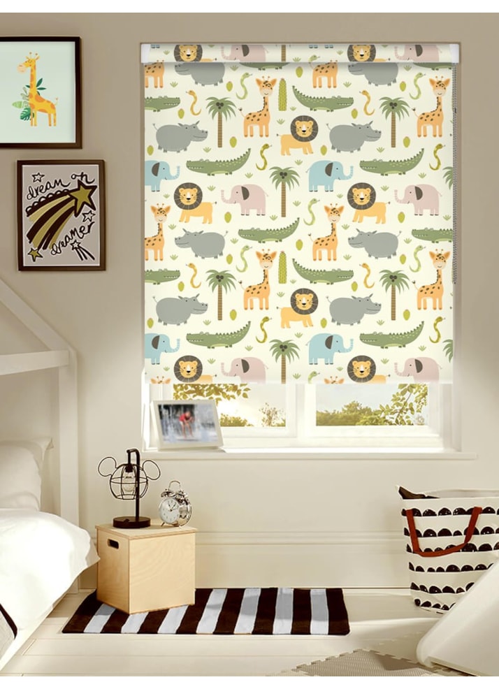 At The Zoo Grip Fit Roller Blind