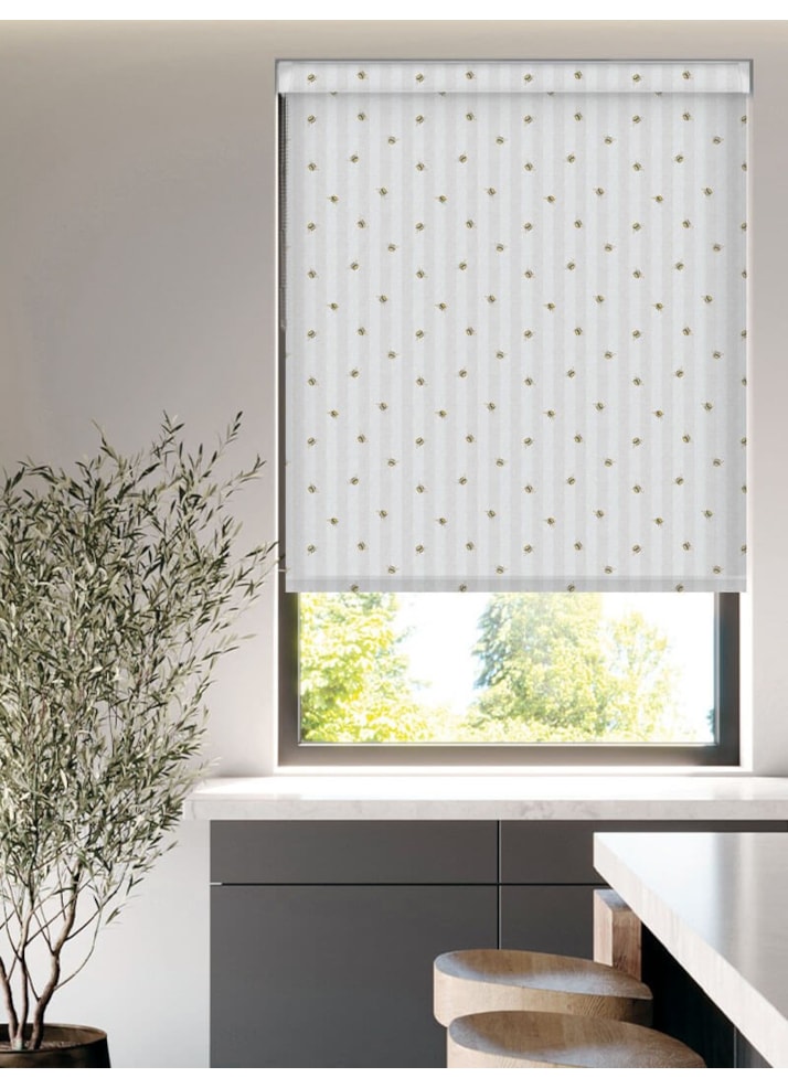 Beekeeper Stripe Grip Fit Roller Blind