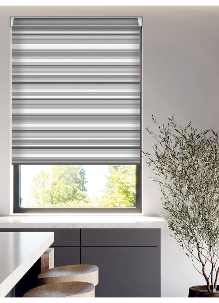 Coastal Stripe Gull Grip Fit Roller Blind