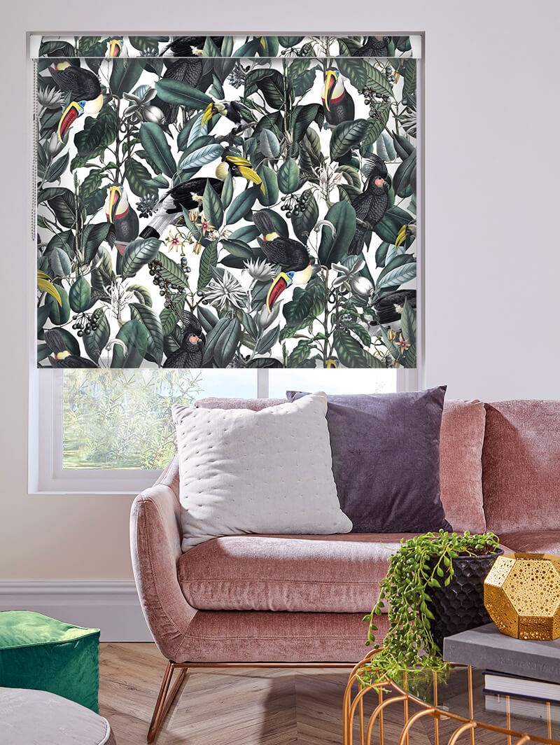 NeoTropical Natural Jungle Grip Fit Roller Blind