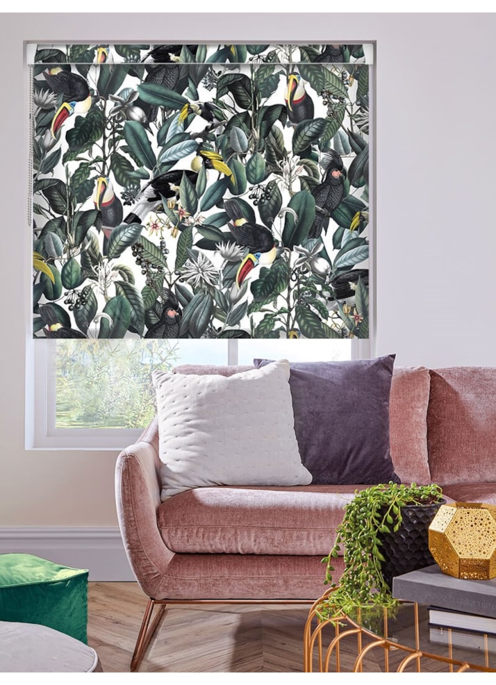 NeoTropical Natural Jungle Grip Fit Roller Blind