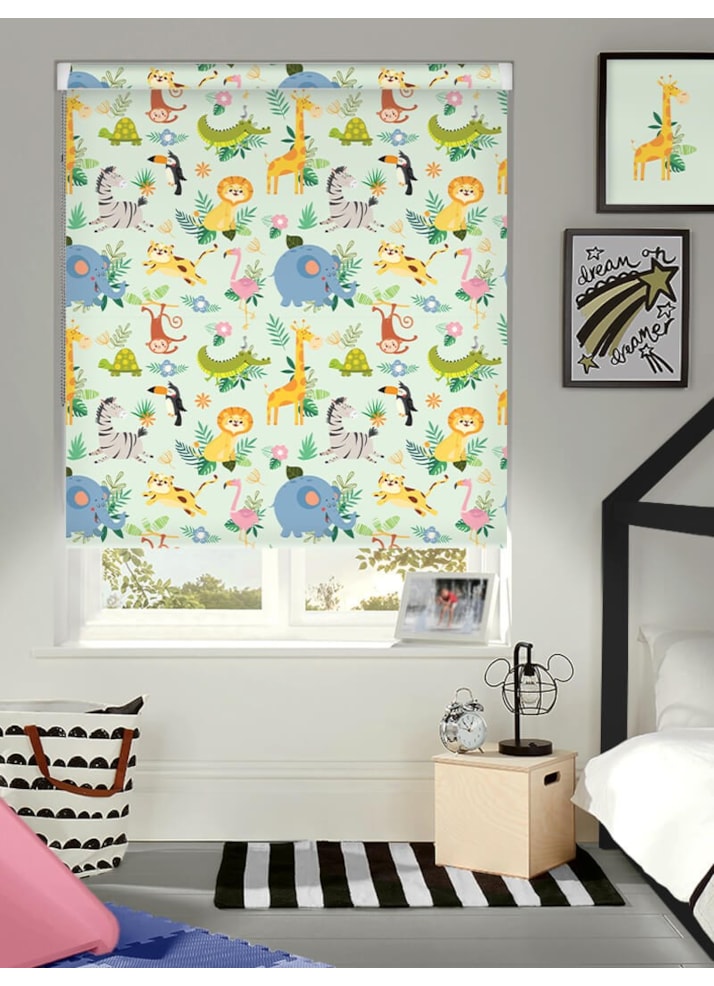 Safari Party Grip Fit Roller Blind