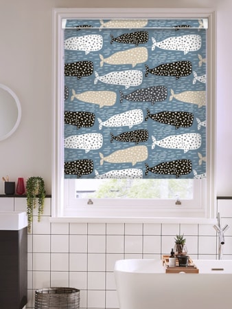 Whale Of A Time Jumbo Grip Fit Roller Blind