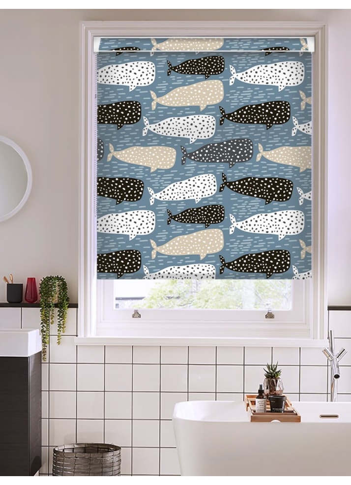 Whale Of A Time Jumbo Grip Fit Roller Blind