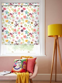 Wildflower Dawn Floral Grip Fit Roller Blind