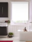 White Waterproof Bathroom Grip Fit Roller Blind