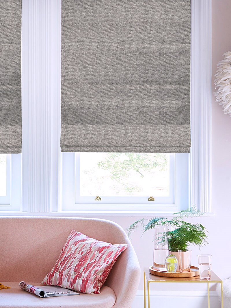 Hampton Castle Blackout Roman Blind