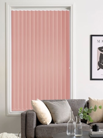 Hanami Pink 89mm Blackout Vertical Blind