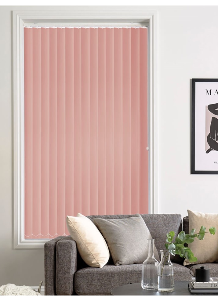 Hanami Pink 89mm Blackout Vertical Blind