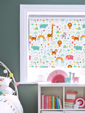 Happy Jungle Candy Blackout Roller Blind