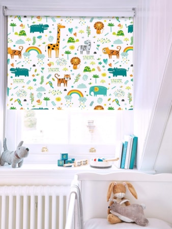 Happy Jungle Sky Blackout Roller Blind